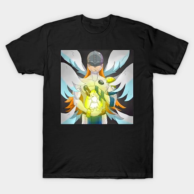 Angemon Digimon T-Shirt by alchimist